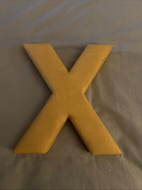 Anthropologie Gold Decorative Letter X
